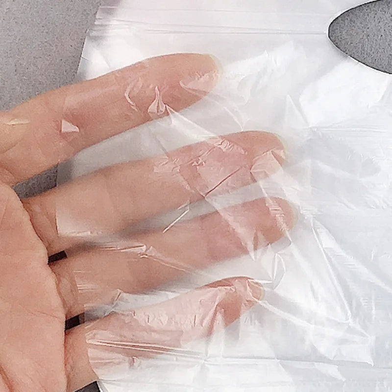 Película plástica desechable para la cara, mascarilla limpiadora de cara completa, pegatinas para el cuello, papel transparente, máscaras de PE, herramienta saludable de belleza Facial